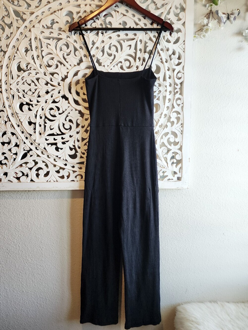 REFORMATION JEANS PULL OVER JUMPSUIT BLACK COLOR WOMEMS SIZE SMALL - Picture 13 of 15